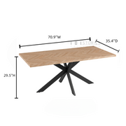 Zarya Rectangular Dining Table Wood