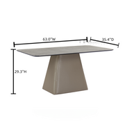 Vesperyn Rectangular Dining Table Cement Grey