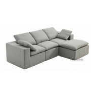 Luna Compressed Cloud Sectional Sofa - Small Size