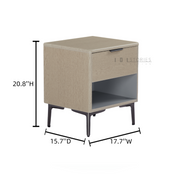 Sabren Modern Storage Cabinet with 1 Drawer