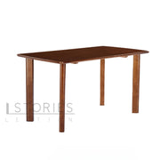 Darian Rectangular Dining Table Walnut Brown