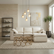 Luna Compressed Cloud Sectional Sofa - Small Size