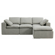 Luna Compressed Cloud Sectional Sofa - Large Size