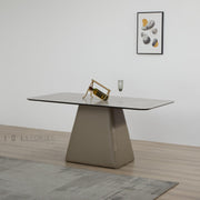 Vesperyn Rectangular Dining Table Cement Grey