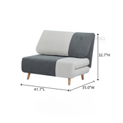 Elyssan Sofa Bed White And Grey