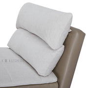 Navira Sofa Bed Pearl White and Milk Coffee