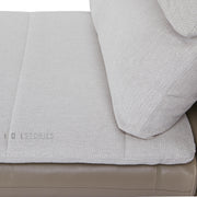 Navira Sofa Bed Pearl White and Milk Coffee