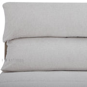 Navira Sofa Bed Pearl White and Milk Coffee