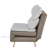 Navira Sofa Bed Pearl White and Milk Coffee