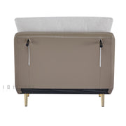 Navira Sofa Bed Pearl White and Milk Coffee