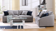 Sorin Sofa Light Grey With Cushions