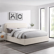 Nyssa Bed Frame with Sherpa Headboard
