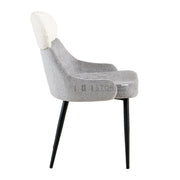 Leif Dining Chair Grey & Beige(2Pcs/1ctn)