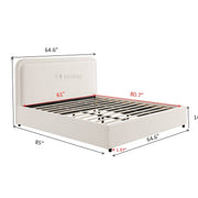 Nyssa Bed Frame with Sherpa Headboard