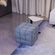 Blue Cube Ottoman