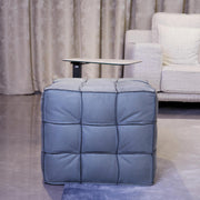 Blue Cube Ottoman