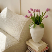 Varel  Ceramic Vase White