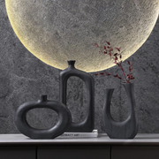 Anvia woodiness Vase Black